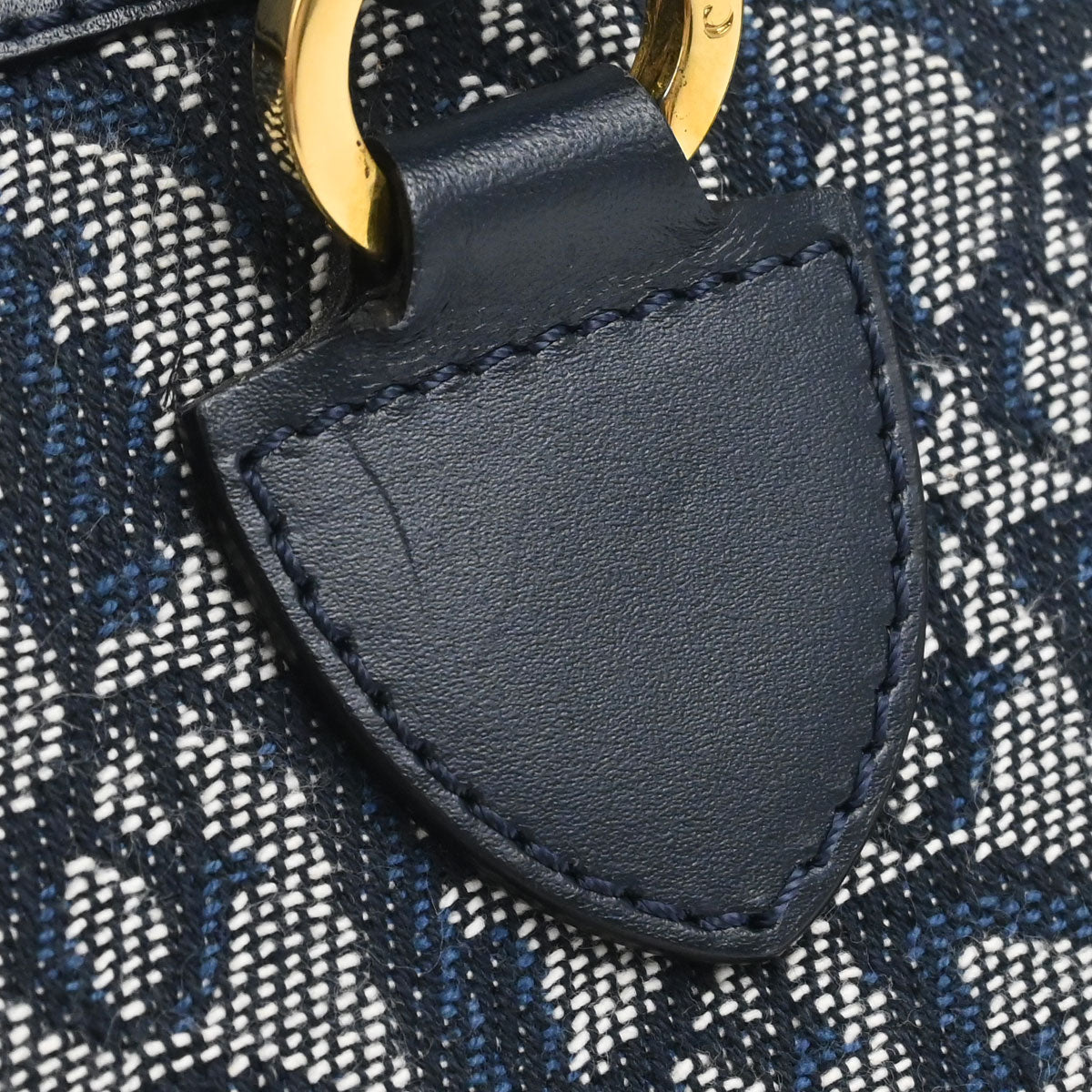 Christian Dior Navy Trotter Tote Handbag
