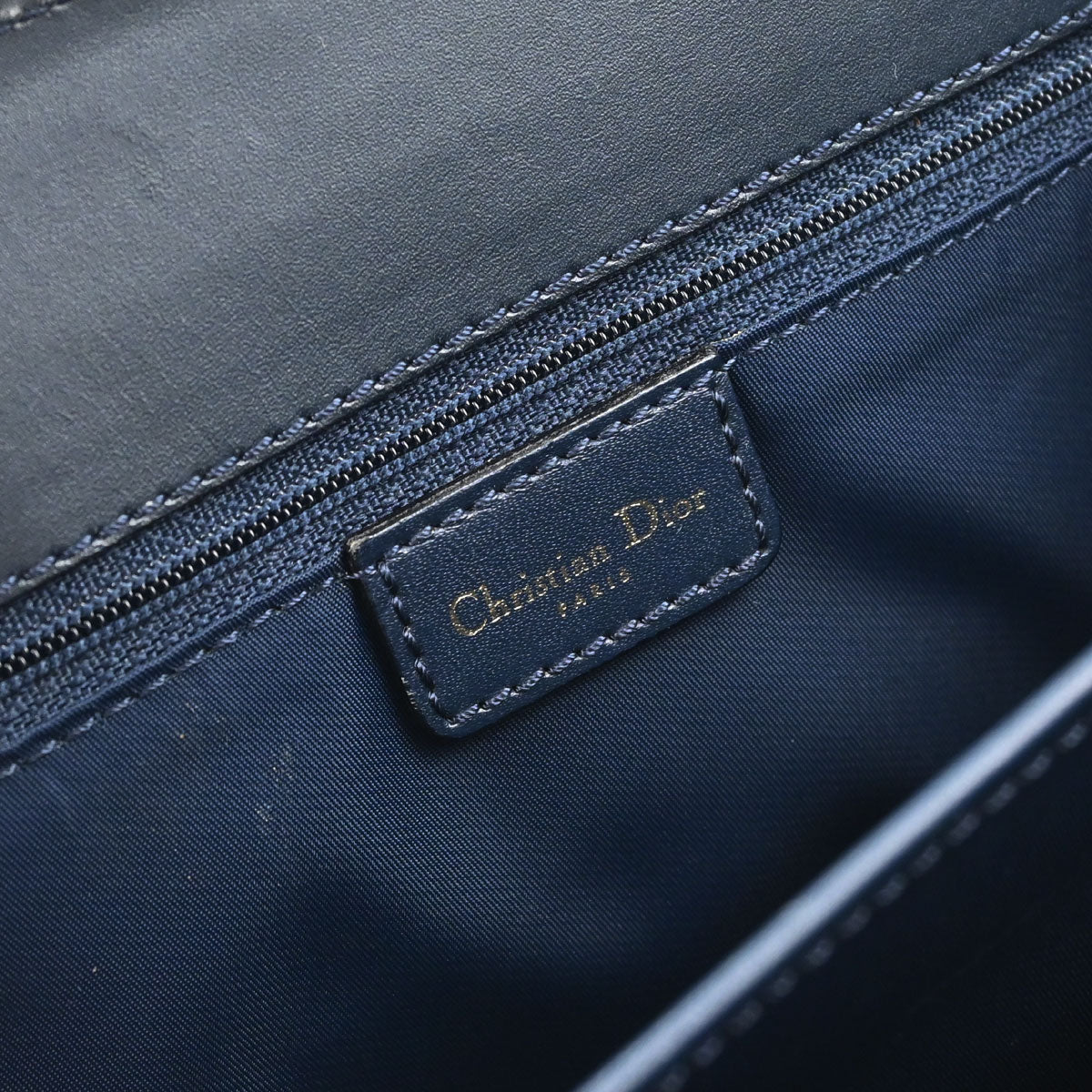 Christian Dior Navy Trotter Tote Handbag