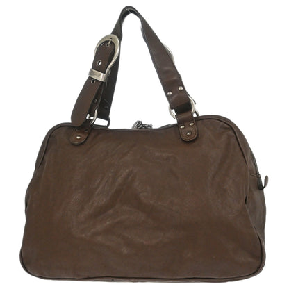 Christian Dior Brown Leather Gaucho Handbag
