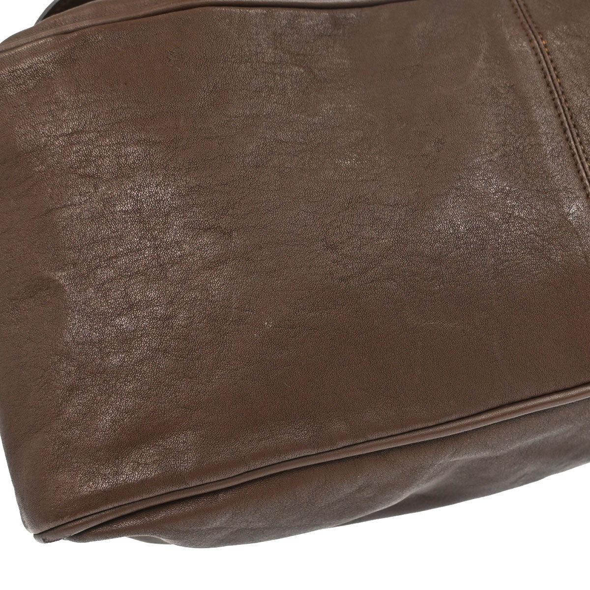 Christian Dior Brown Leather Gaucho Handbag