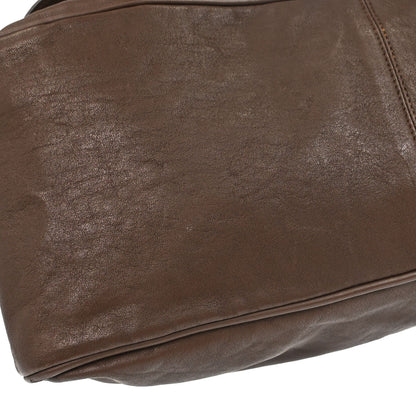 Christian Dior Brown Leather Gaucho Handbag