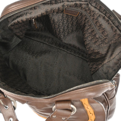Christian Dior Brown Leather Gaucho Handbag