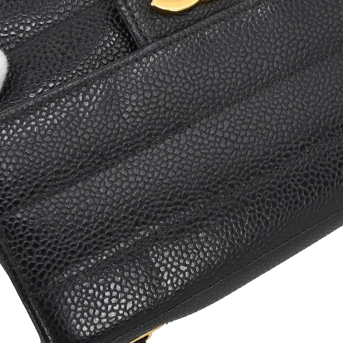 Chanel Black Caviar Mini Classic Square Flap Shoulder Bag 17