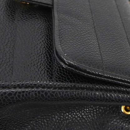 Chanel Black Caviar Mini Classic Square Flap Shoulder Bag 17