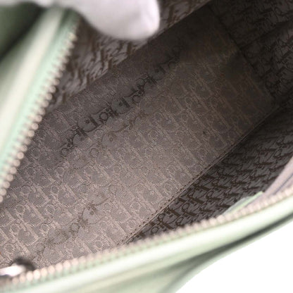 Christian Dior Green Leather Lady Dior Cannage 2way Handbag