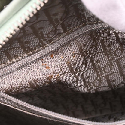 Christian Dior Green Leather Lady Dior Cannage 2way Handbag