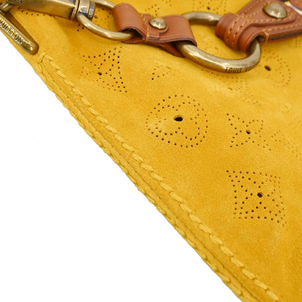 Louis Vuitton Yellow Monogram Suede Onatah PM Handbag M95121