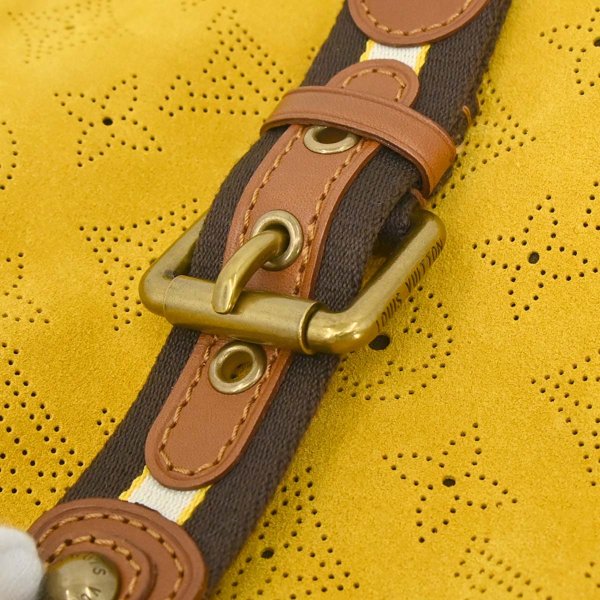Louis Vuitton Yellow Monogram Suede Onatah PM Handbag M95121