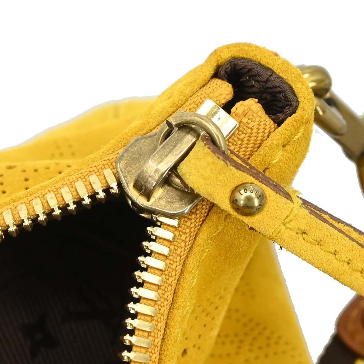 Louis Vuitton Yellow Monogram Suede Onatah PM Handbag M95121