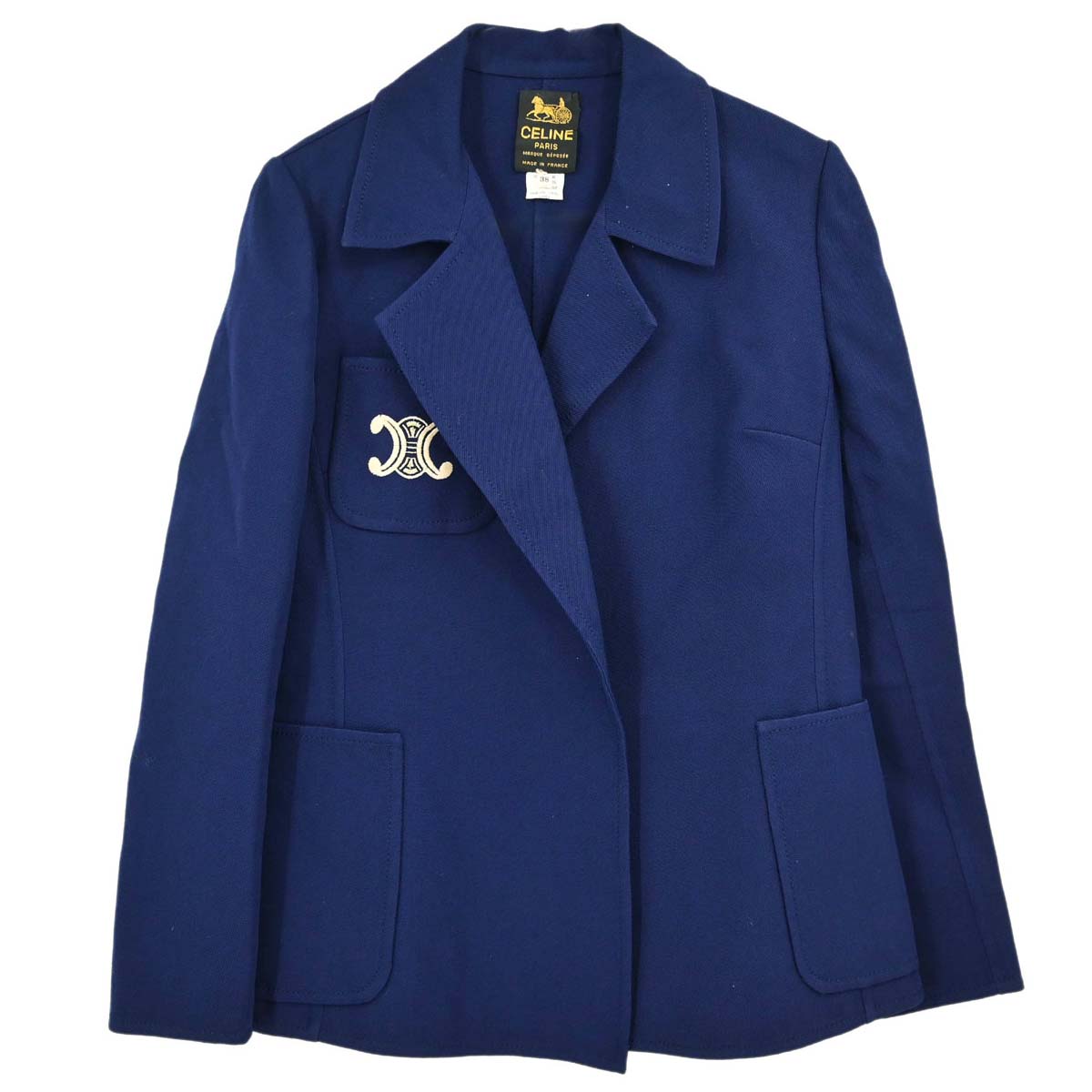 Celine Jacket Macadam Navy #38