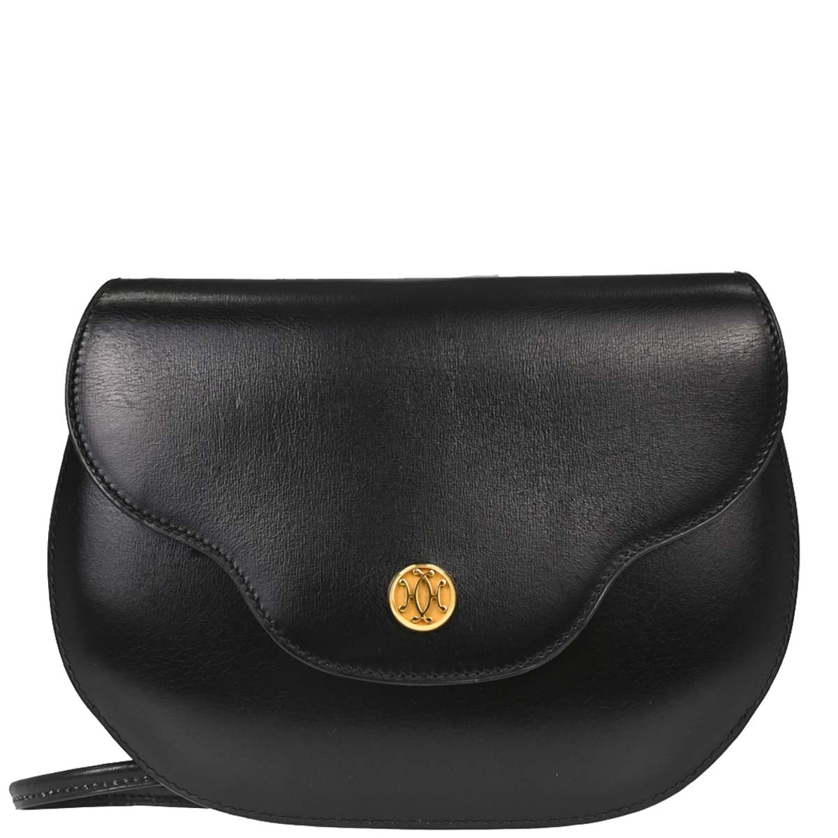 Hermes Black Box Calf Pola Shoulder Bag