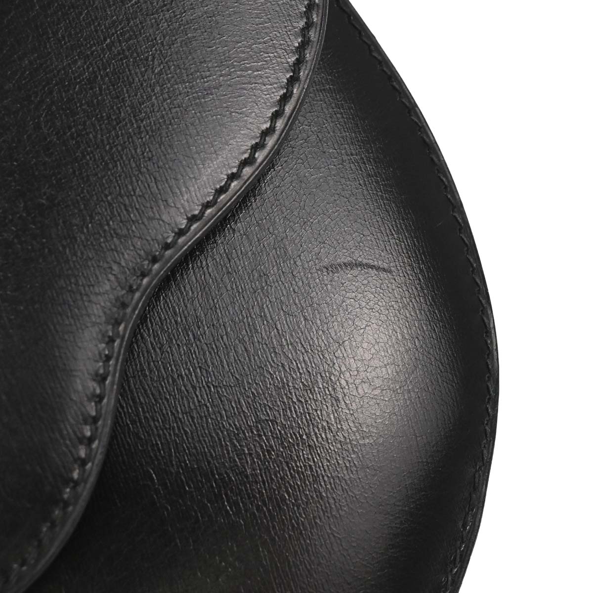 Hermes Black Box Calf Pola Shoulder Bag