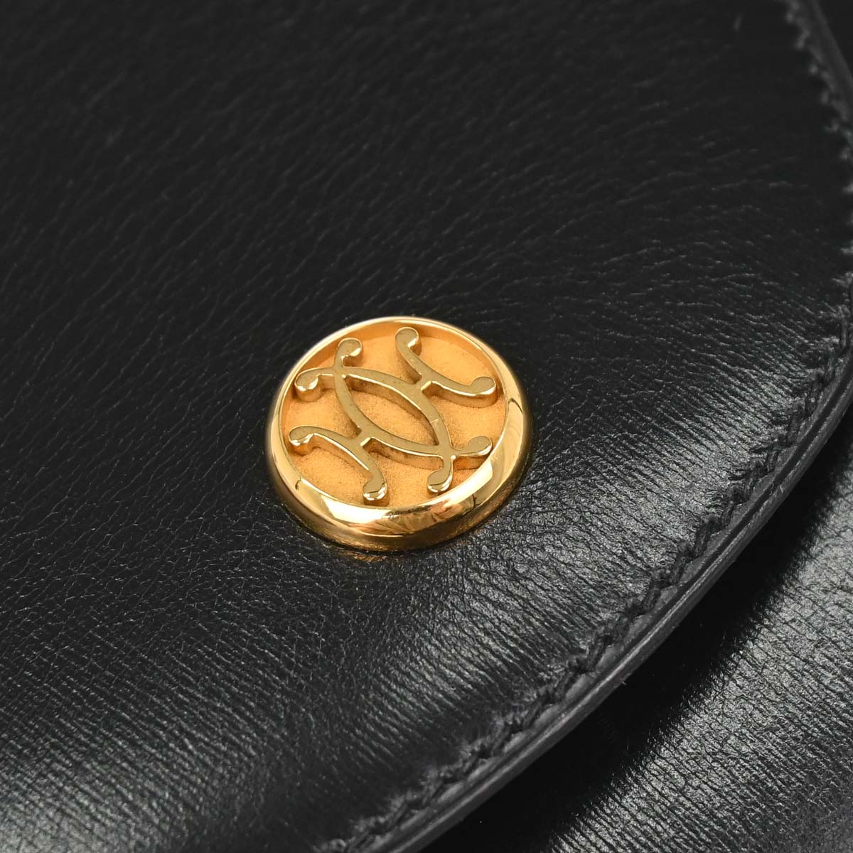 Hermes Black Box Calf Pola Shoulder Bag