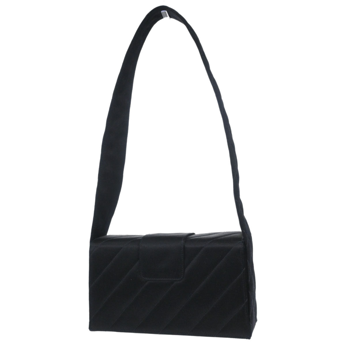 Chanel Black Satin Handbag