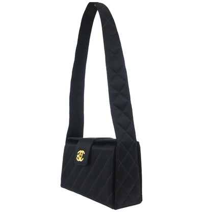 Chanel Black Satin Handbag