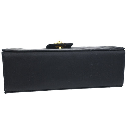 Chanel Black Satin Handbag