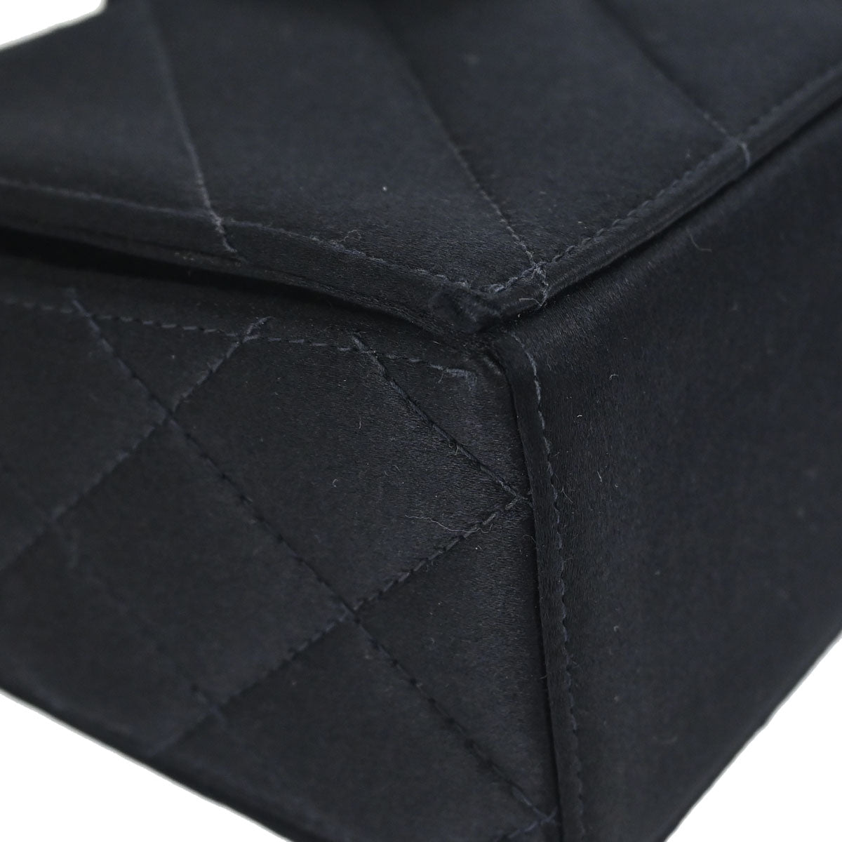 Chanel Black Satin Handbag