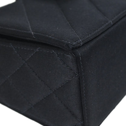 Chanel Black Satin Handbag
