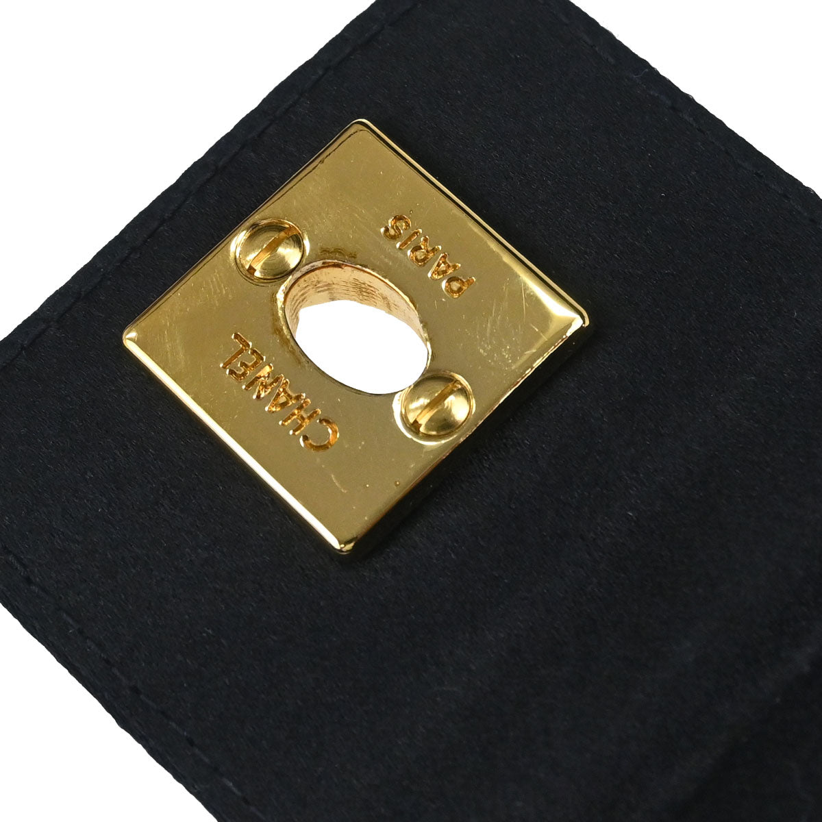 Chanel Black Satin Handbag