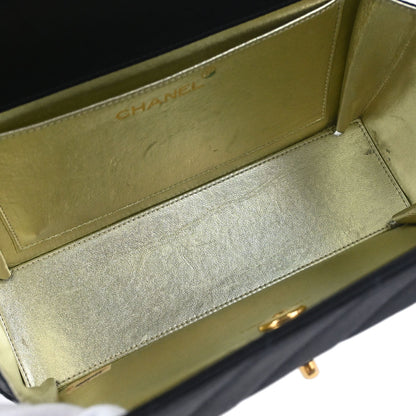 Chanel Black Satin Handbag