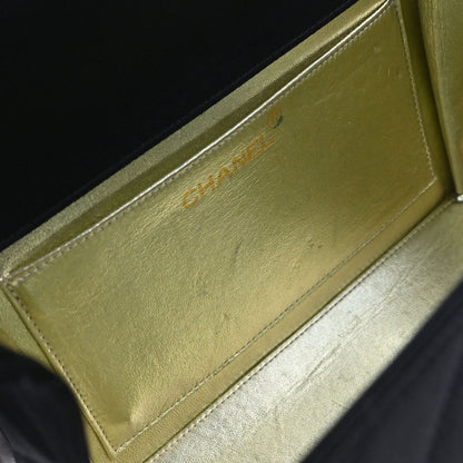 Chanel Black Satin Handbag