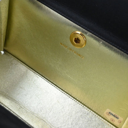 Chanel Black Satin Handbag