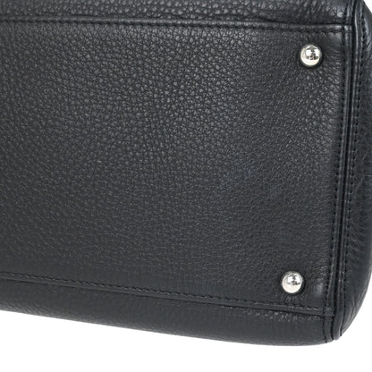 Chanel Black Deerskin Executive Cerf 2way Shoulder Tote Bag