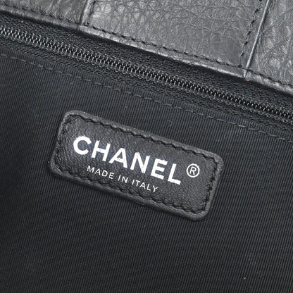 Chanel Black Deerskin Executive Cerf 2way Shoulder Tote Bag