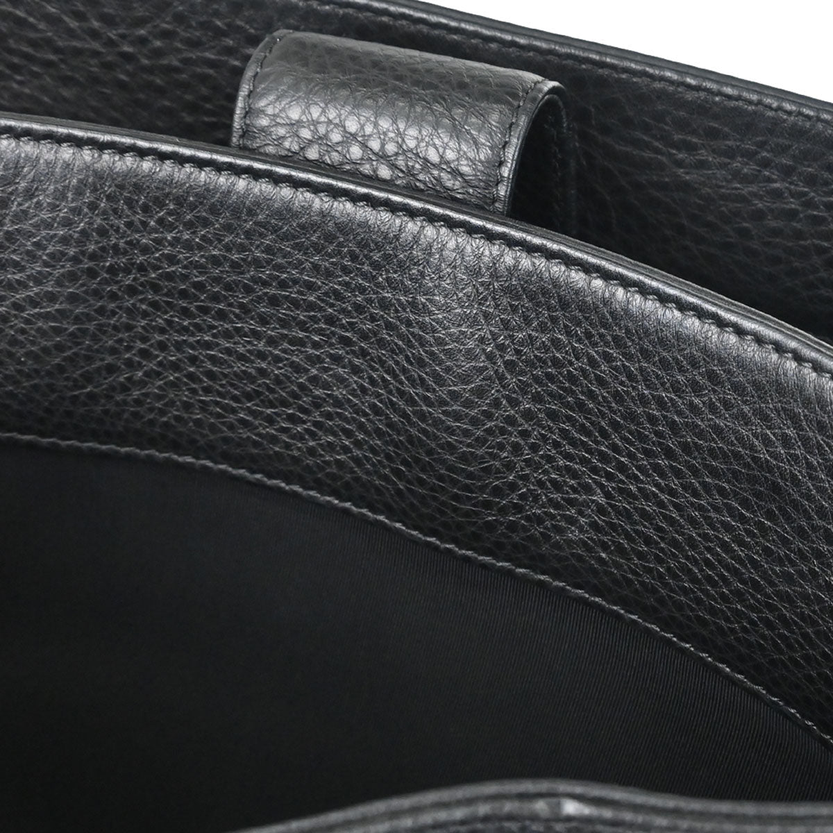 Chanel Black Deerskin Executive Cerf 2way Shoulder Tote Bag