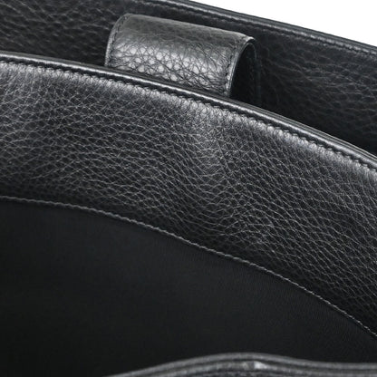 Chanel Black Deerskin Executive Cerf 2way Shoulder Tote Bag