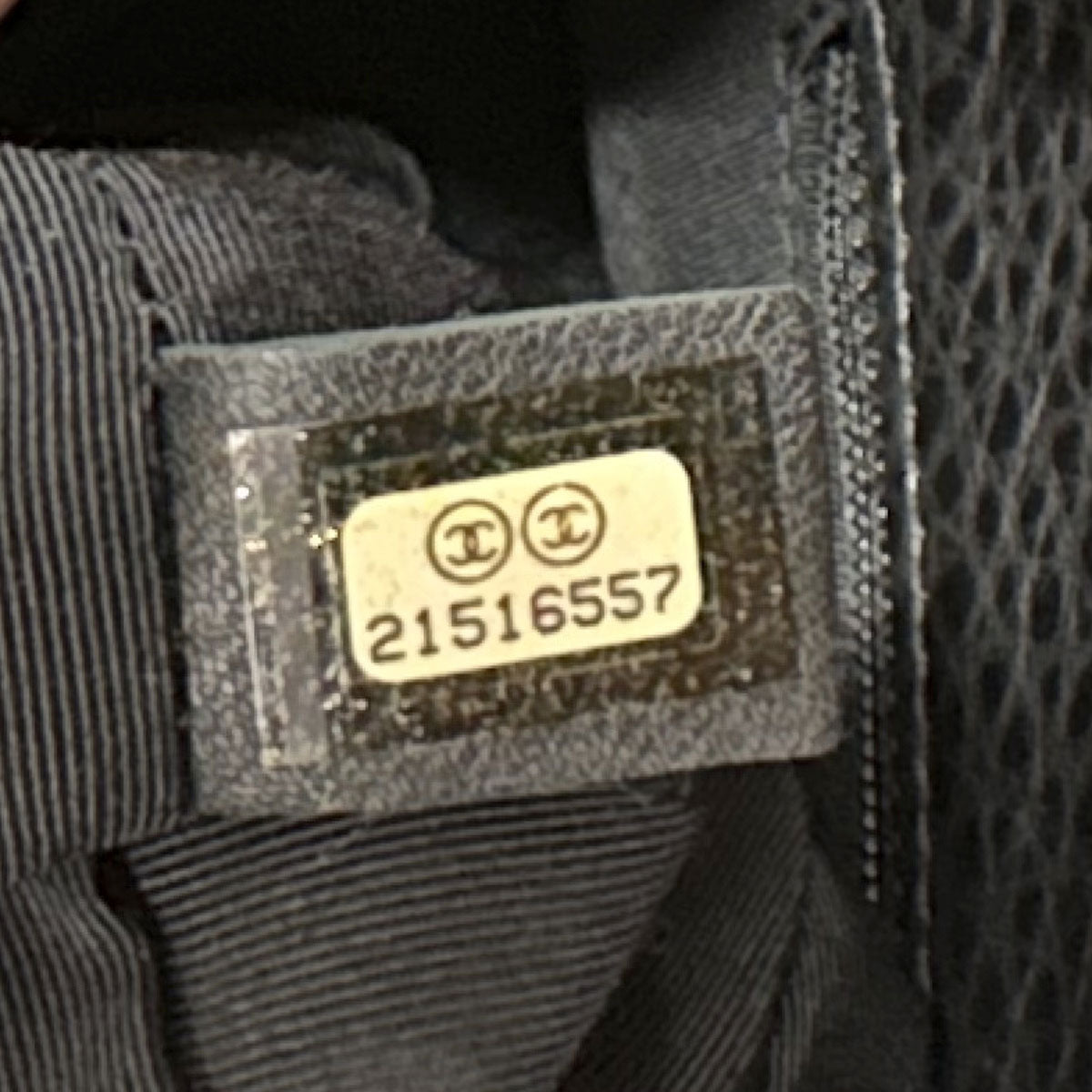 Chanel Black Deerskin Executive Cerf 2way Shoulder Tote Bag