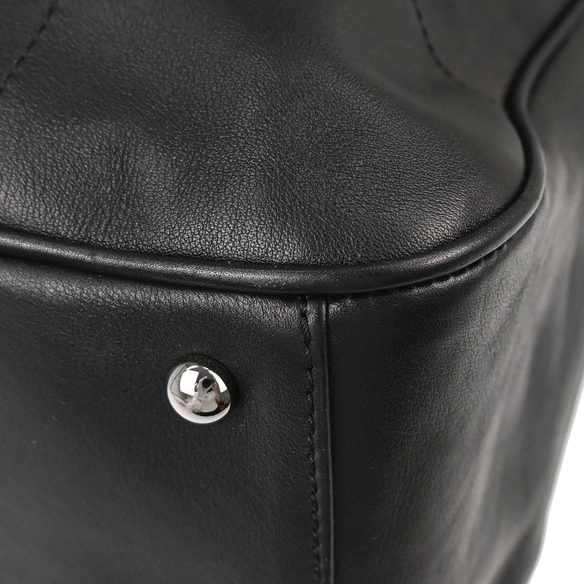 Chanel 2002-2003 Black Lambskin Choco Bar Handbag