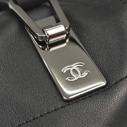 Chanel 2002-2003 Black Lambskin Choco Bar Handbag
