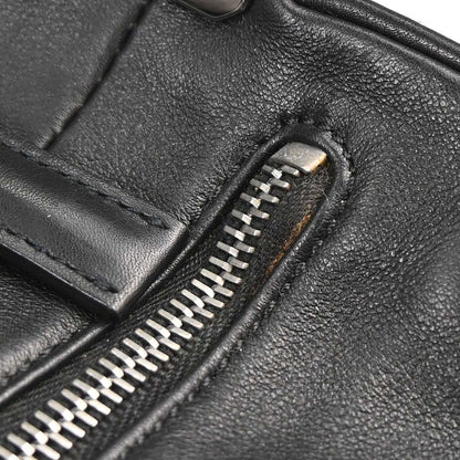 Chanel 2002-2003 Black Lambskin Choco Bar Handbag