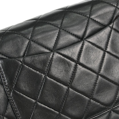 Chanel 1989-1991 Black Lambskin Mini Classic Square Flap Shoulder Bag 17