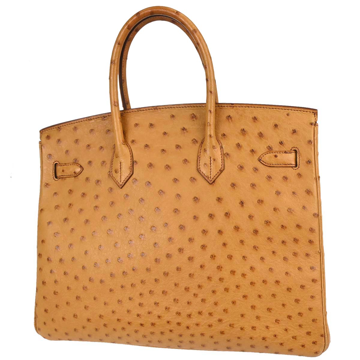 Hermes * Chestnut Ostrich Birkin 35 Handbag