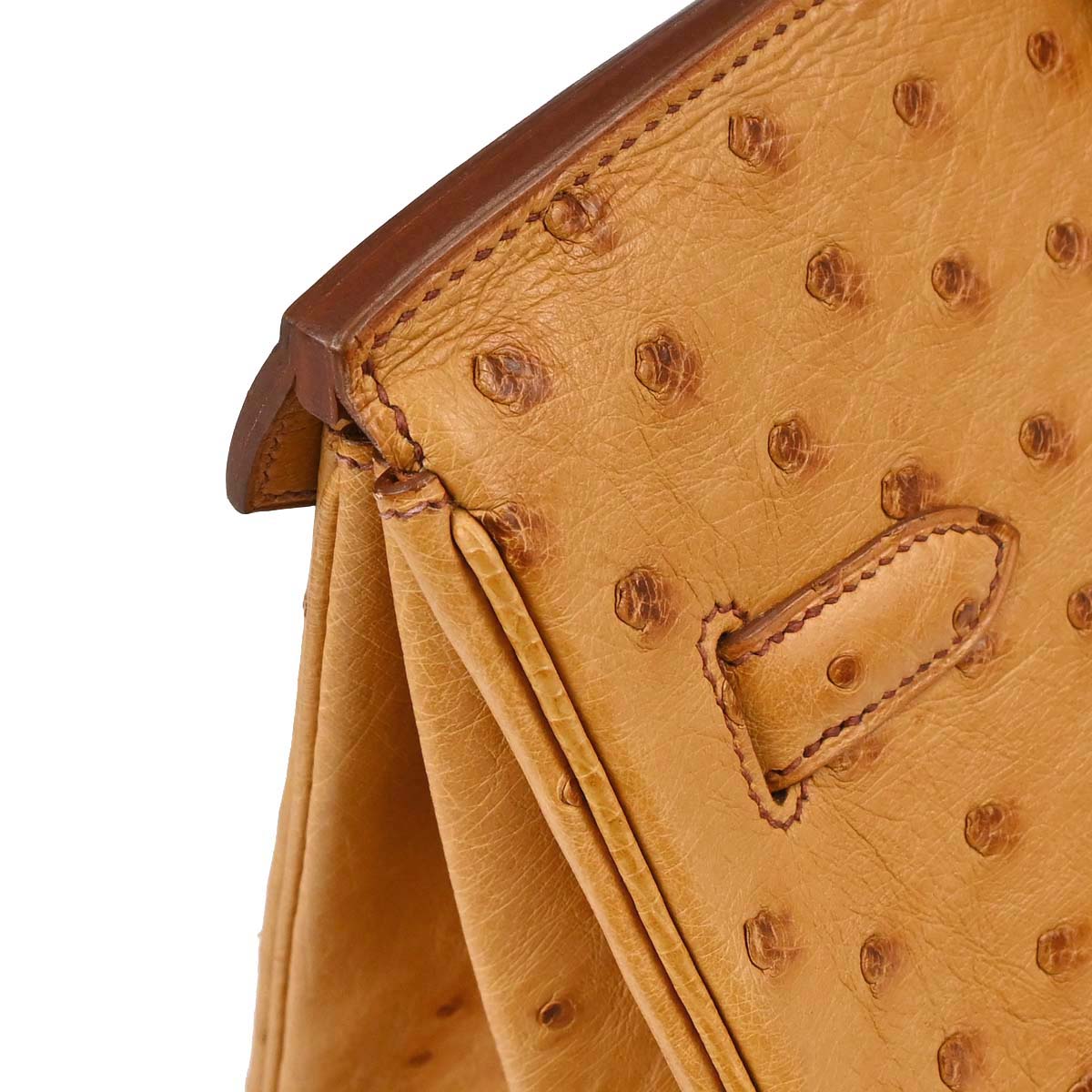 Hermes * Chestnut Ostrich Birkin 35 Handbag