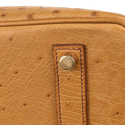 Hermes * Chestnut Ostrich Birkin 35 Handbag