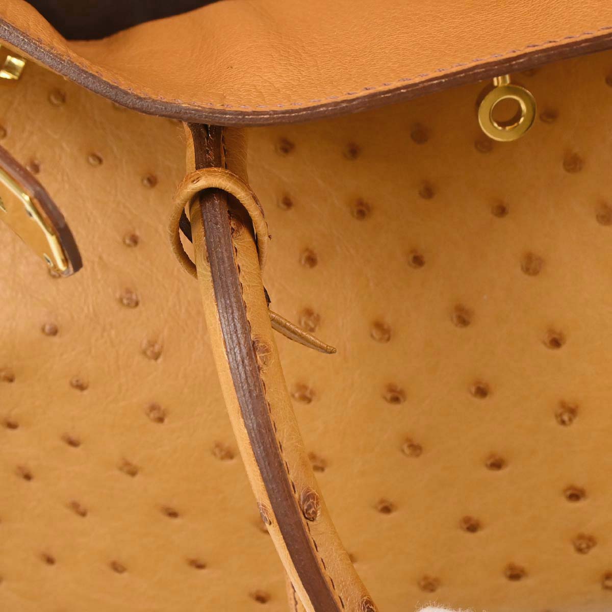 Hermes * Chestnut Ostrich Birkin 35 Handbag