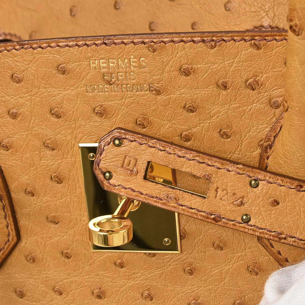 Hermes * Chestnut Ostrich Birkin 35 Handbag