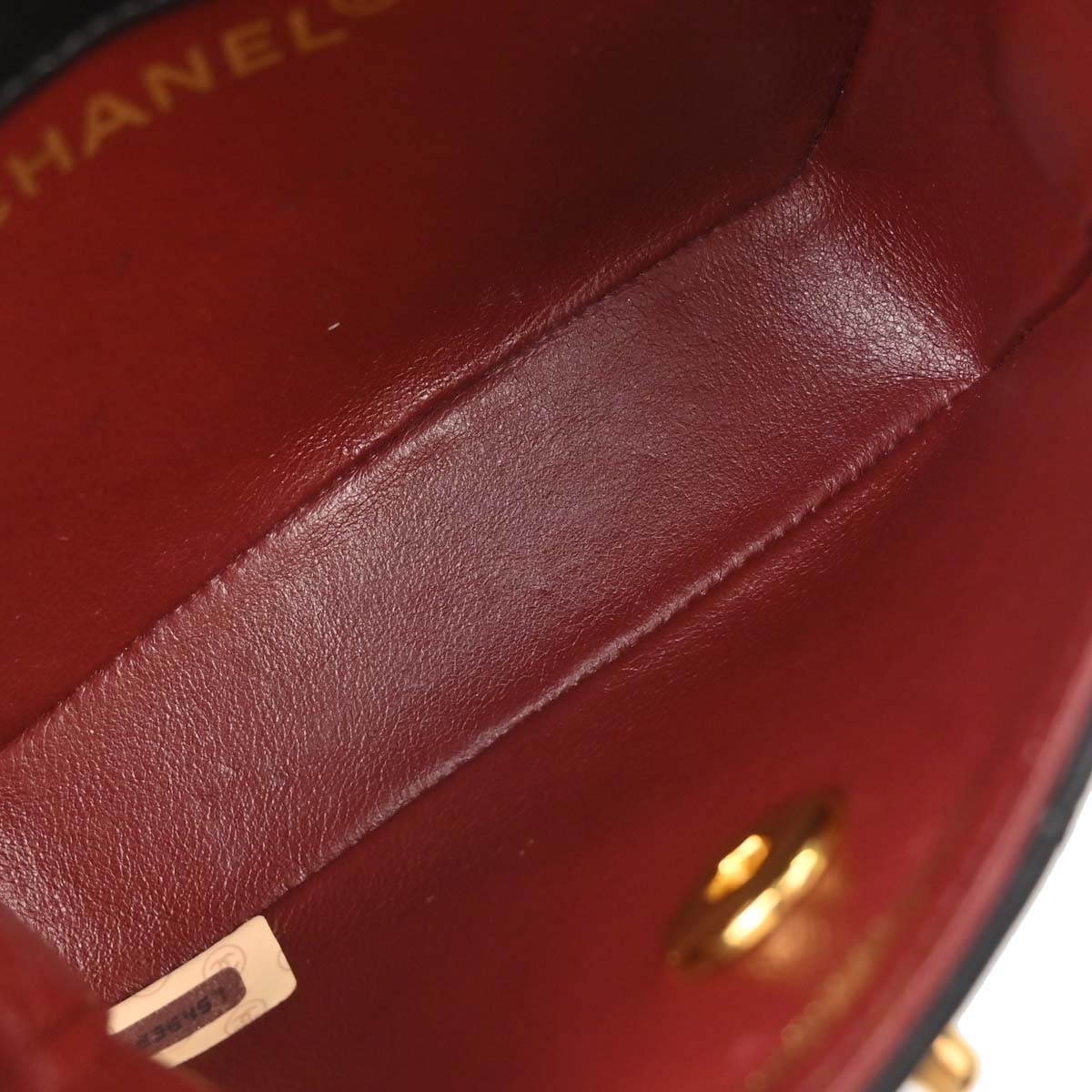 Chanel 1989-1991 Black Lambskin Straight Flap Shoulder Bag