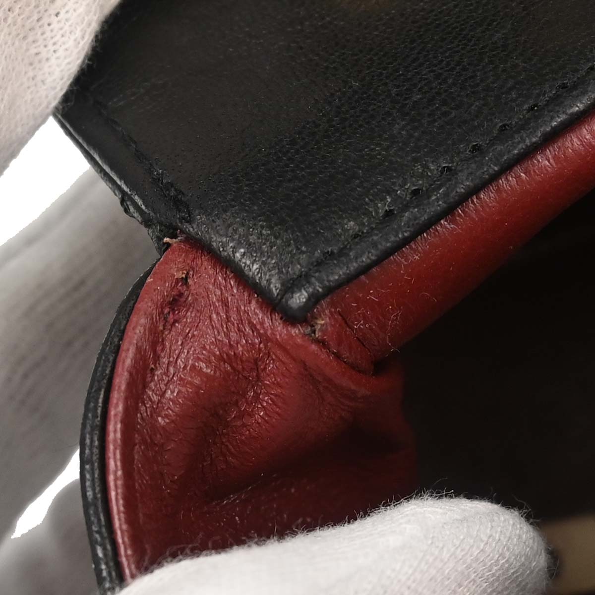 Chanel 1989-1991 Black Lambskin Straight Flap Shoulder Bag