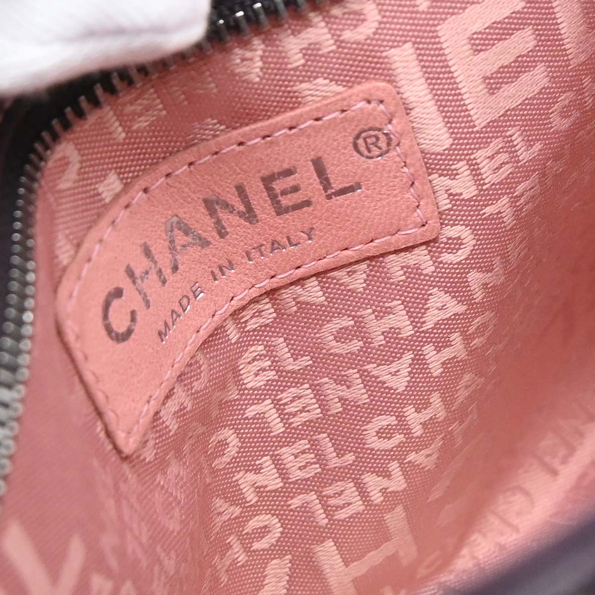 Chanel Purple Lambskin Wild Stitch Pochette Handbag