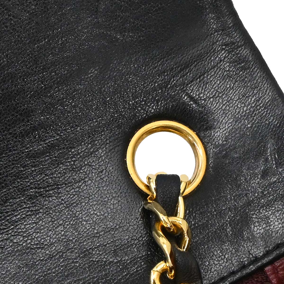 Chanel Black Lambskin Turnlock Small Full Flap Shoulder Bag