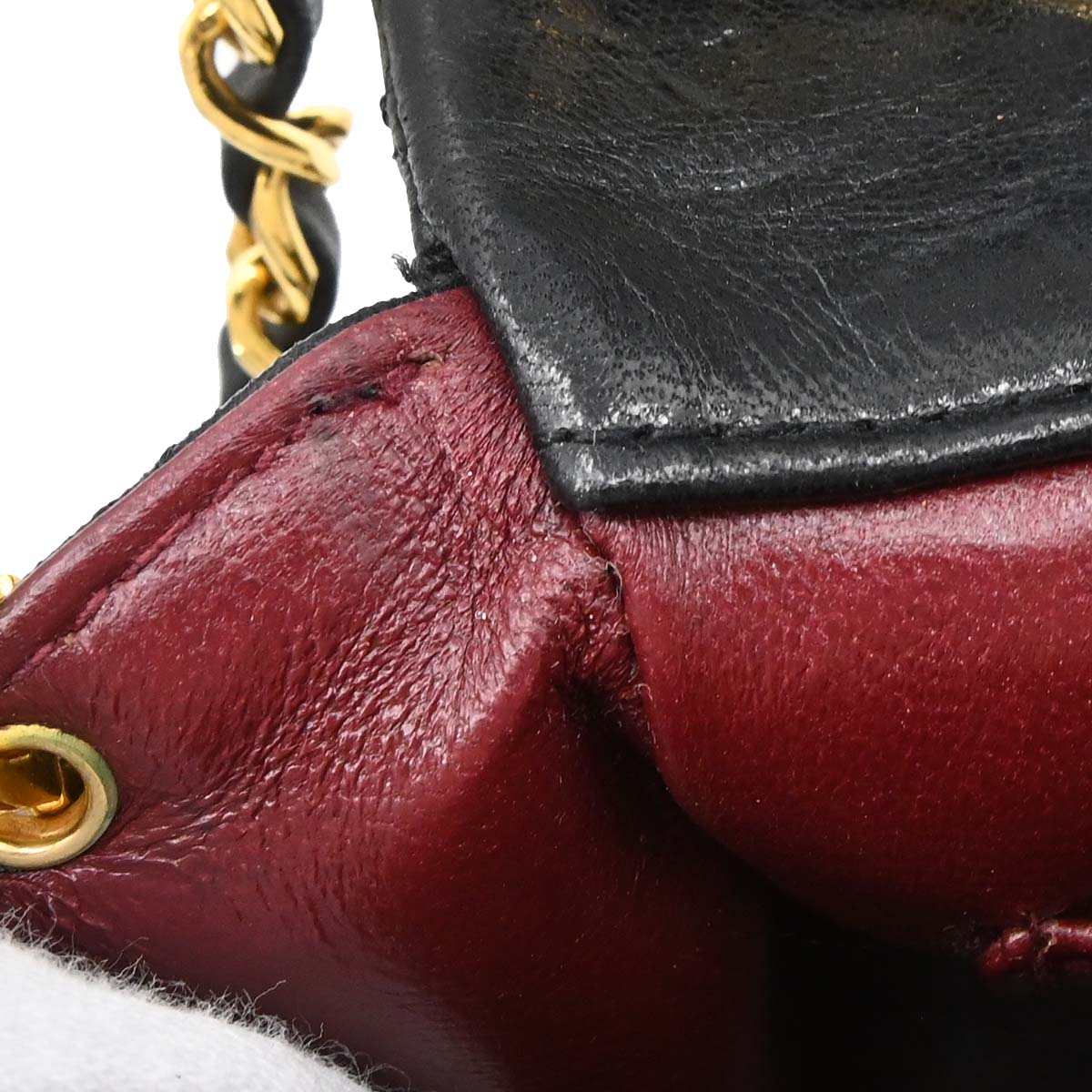 Chanel Black Lambskin Turnlock Small Full Flap Shoulder Bag