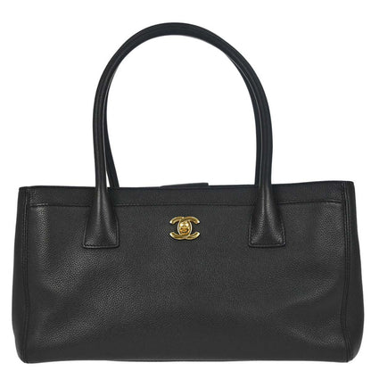 Chanel Black Calfskin Executive Cerf Tote Bag