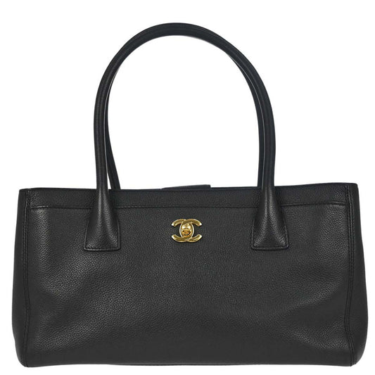 Chanel Black Calfskin Executive Cerf Tote Bag