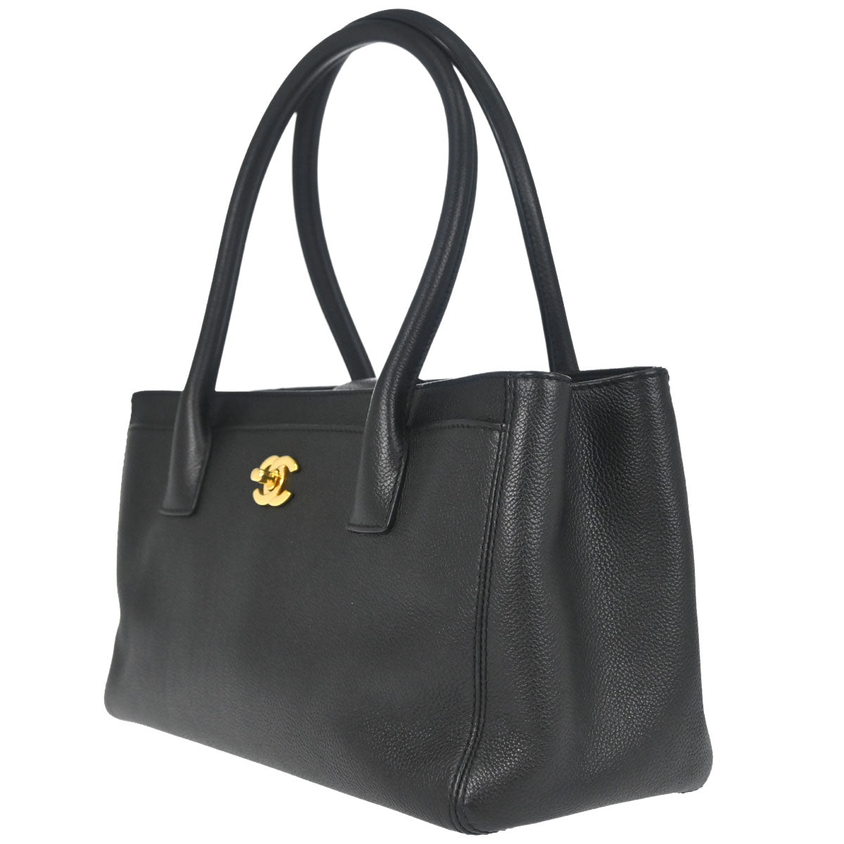 Chanel Black Calfskin Executive Cerf Tote Bag