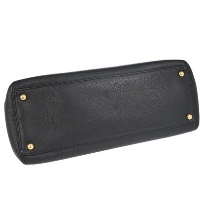 Chanel Black Calfskin Executive Cerf Tote Bag