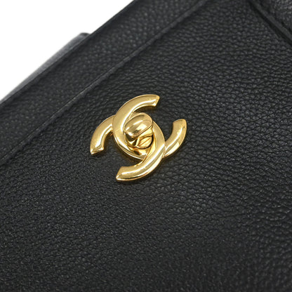 Chanel Black Calfskin Executive Cerf Tote Bag